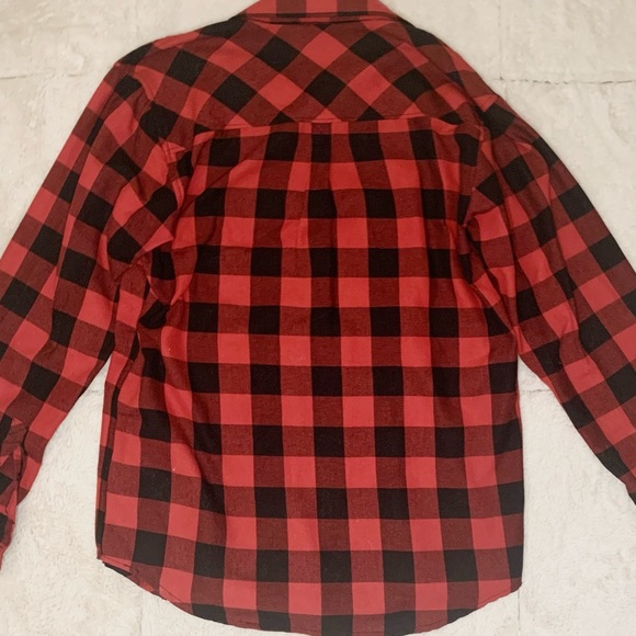 Red and Black DC Plaid Flannel - Picture 5 of 5